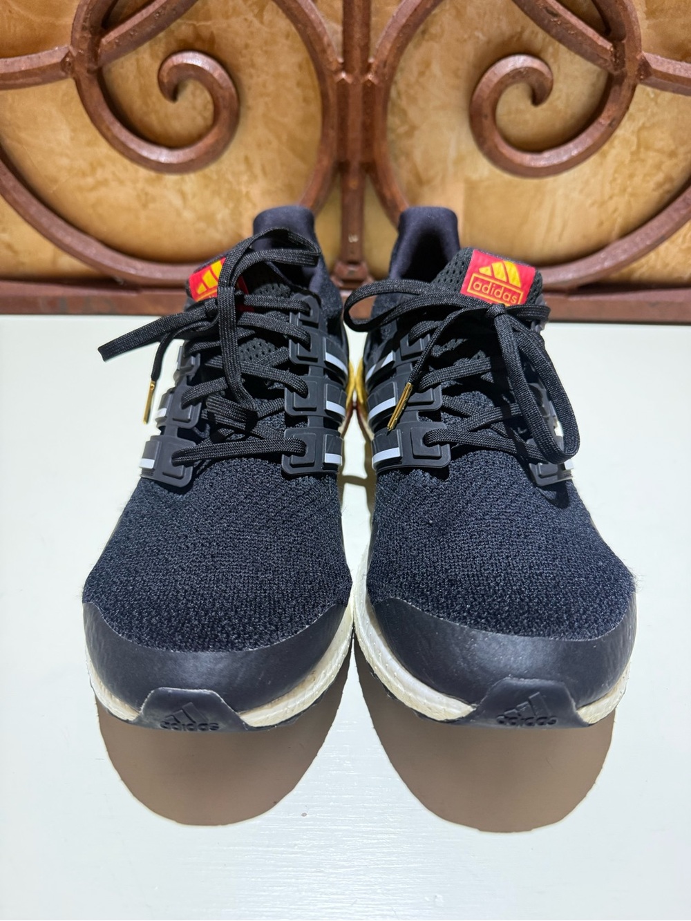 Adidas Ultra Boost Men’s Black Running Sneakers with Gold Accents